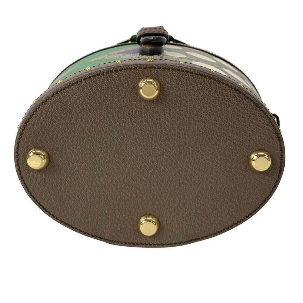 Gucci GG Plus / GG Supreme / Shelly Handbag 675882 Beige Dark Brown Multi PVC - Picture 5 of 16